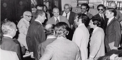 O Ministro da Agricultura, Luiz Fernando Cirne Lima, visita a sede da ANC em 1972