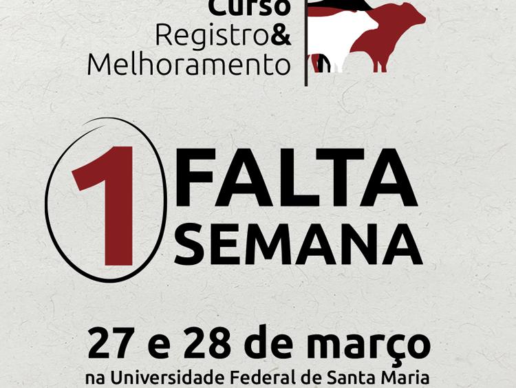 Inscrições para o 2º Curso de Registro&Melhoramento encerram nesta quarta-feira