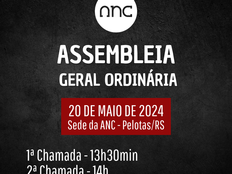 ANC convoca associados para Assembleia Geral Ordinária