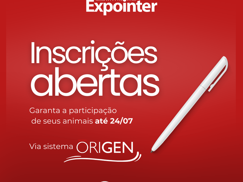 ANC inscreve animais para a Expointer até o próximo dia 24 de julho