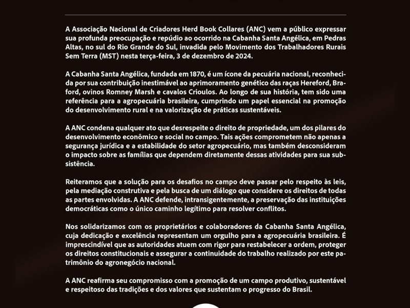 NOTA DE REPÚDIO