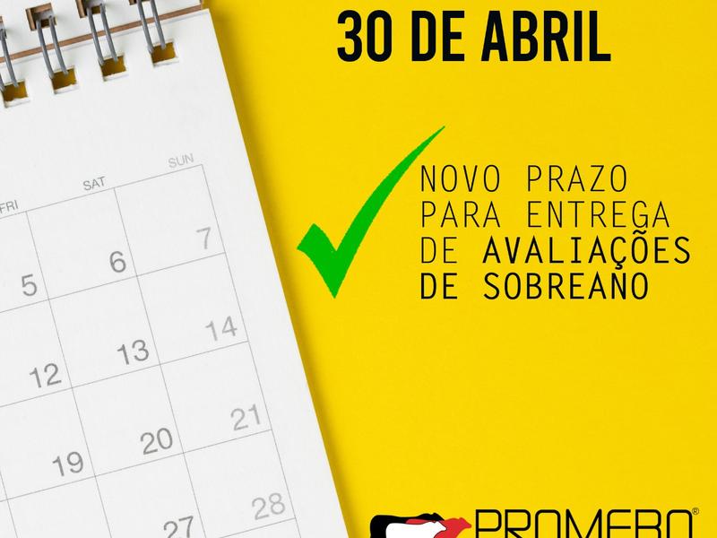 Prazo para avaliações de sobreano do Promebo termina em abril