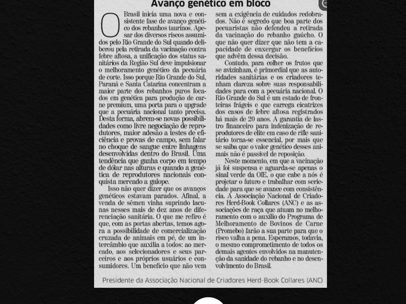 Avanço genético em bloco